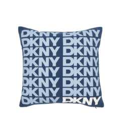 DKNY Logo Cushion 45cm x 45cm, Blue - thumbnail 1