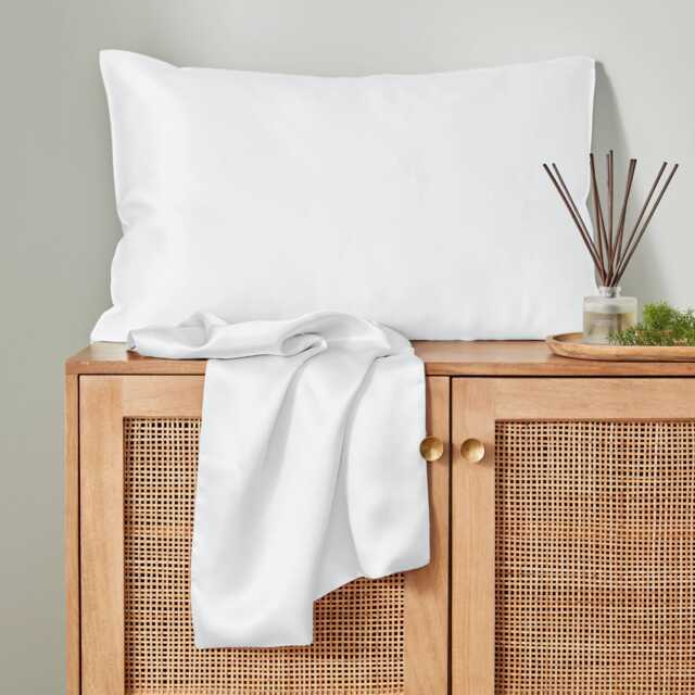 Murmur Silk Standard Pillowcase, White - image 1