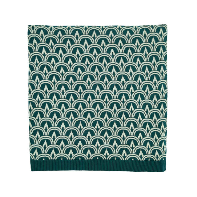 Ted Baker Wave Geo Throw, Sage & Basil - image 1