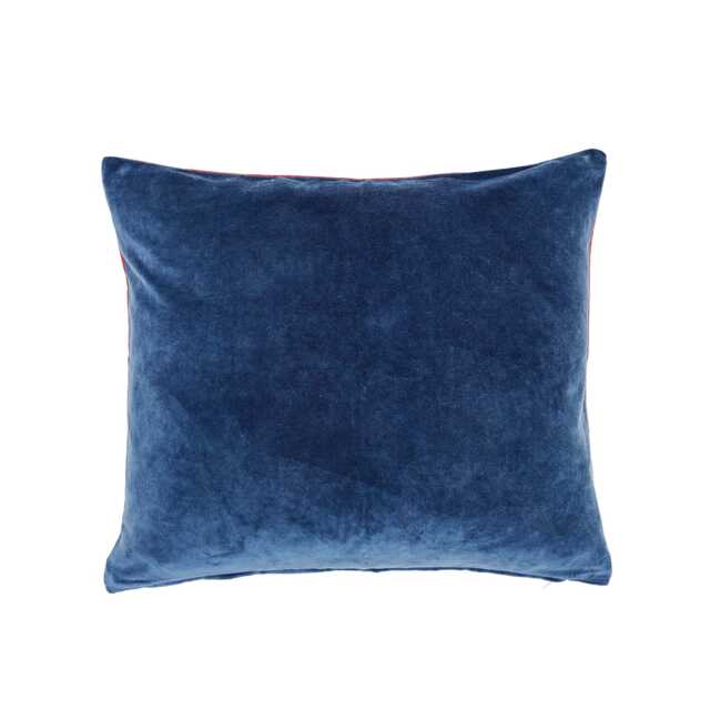 Land & Shore Narin Cushion 45cm x 45cm, Blue/Red - image 1