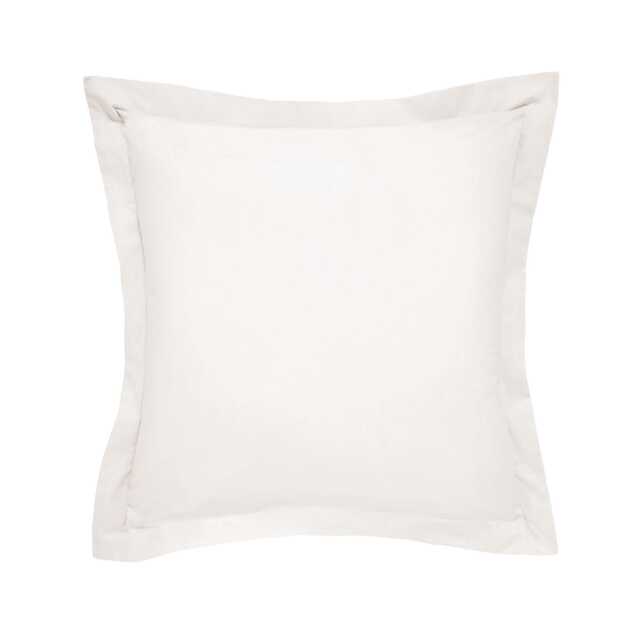 Bedeck of Belfast Fine Linens 1000 Thread Count Egyptian Cotton Square Oxford Pillowcase, Chalk - image 1