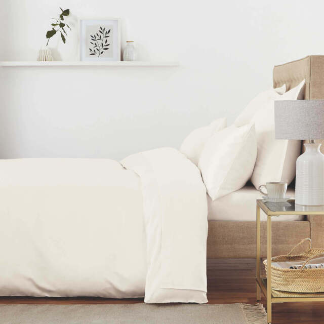 Murmur 500 Thread Count Single Duvet Cover, Ivory