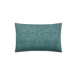 William Morris Honeysuckle & Tulip Pair of Standard Pillowcases, Mulberry & Teal - thumbnail 1