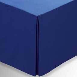 Helena Springfield Plain Dye, 50/50 Percale, Kingsize Valance, Navy