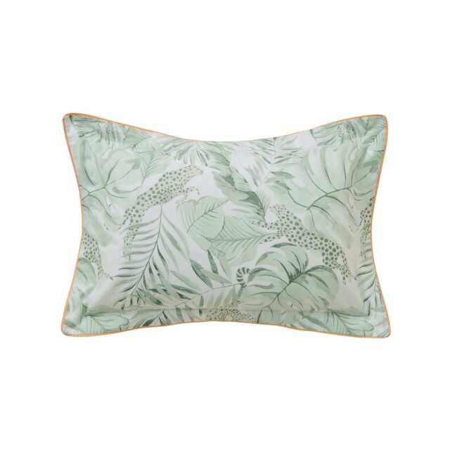 Yvonne Ellen Tropical Safari Pair of Oxford Pillowcases, Sage - image 1