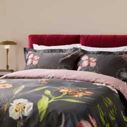 Ted Baker New Hampton Super Kingsize Duvet Cover SET, Charcoal