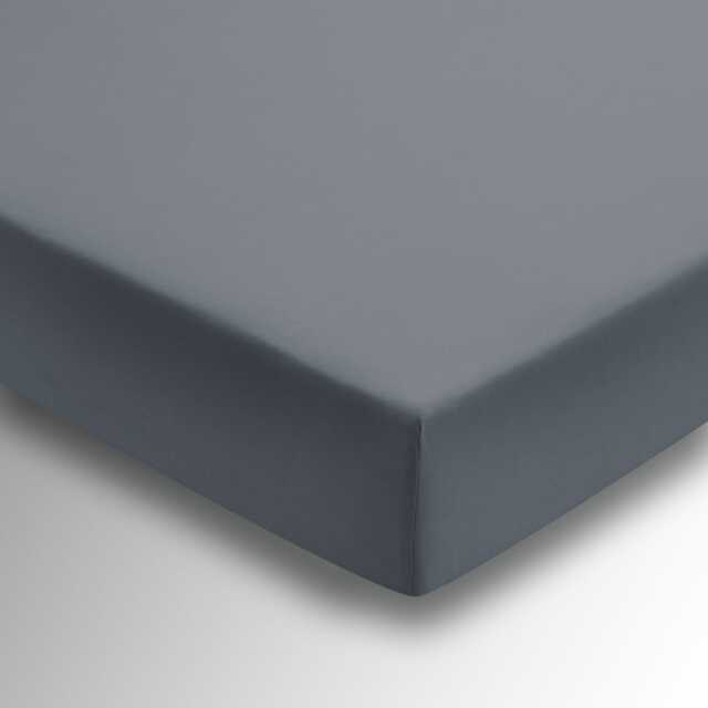 1951 Plain Dye Percale Double Fitted Sheet, Charcoal