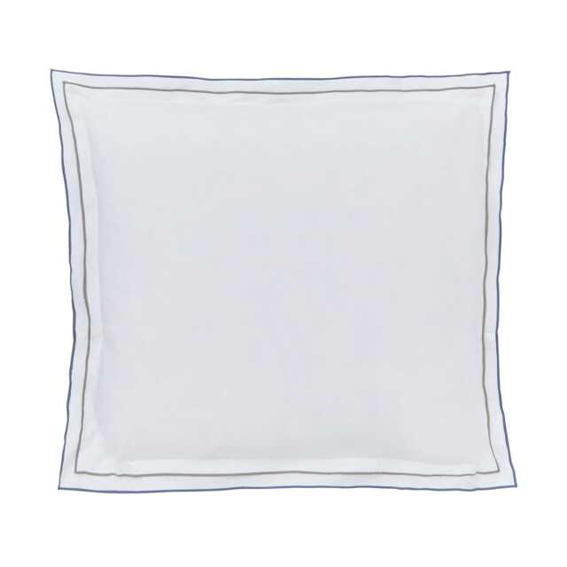 Bedeck of Belfast Elara Pair of Square Oxford Pillowcases, Blue/Green - image 1
