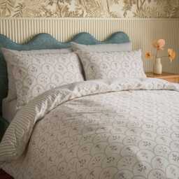 Sanderson Summer Scallop Kingsize Duvet Cover SET, Lavender