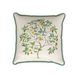 V&A The Ornamental Tree Cushion 45cm x 45cm, Green - thumbnail 1