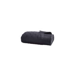 Donna Karan Essential Silk Filled Lightweight Quilted Double Throw, Black