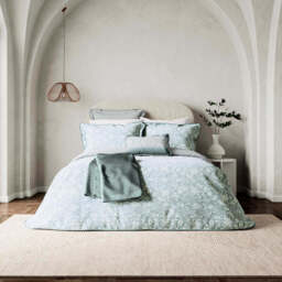 Bedeck of Belfast Saja Kingsize Duvet Cover Set, Duck Egg - thumbnail 2