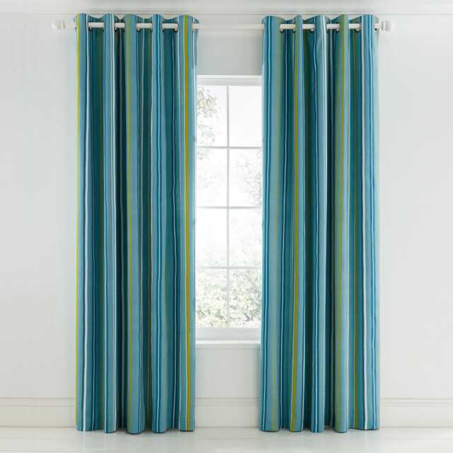 "Scion Mr Fox Lined Curtains 66"" x 72"", Teal"