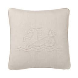 Bedeck of Belfast Signature Knit Cushion 45cm x 45cm, Linen