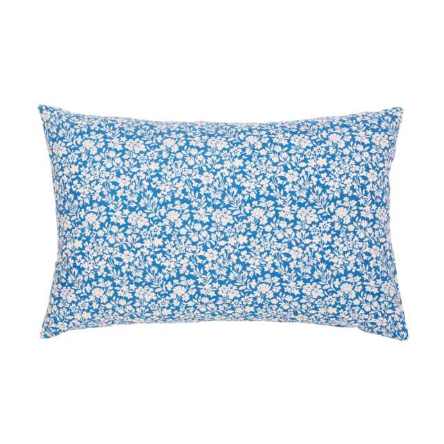 Land & Shore Quintin Stripe Pair of Standard Pillowcases, Blue/Red - image 1