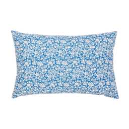 Land & Shore Quintin Stripe Pair of Standard Pillowcases, Blue/Red