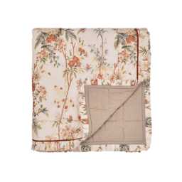Sanderson Giles Deacon Lakeland Paradis Quilted Throw, Carmine