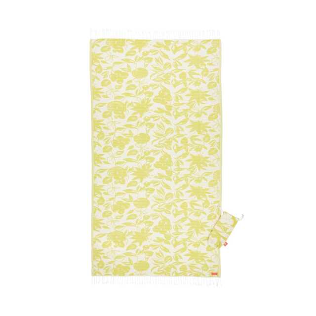 Joules Fruity Floral Turkish Towel, Yellow - image 1
