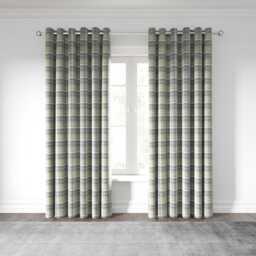 "Helena Springfield Harriet Lined Curtains 66"" x 90"", Grape/Linen" - thumbnail 1