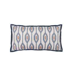 Bedeck of Belfast Nahla Cushion 70cm x 40cm, Cobalt Blue & Navy