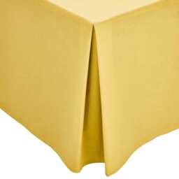 1951 Plain Dye Percale Super Kingsize Valance, Ochre
