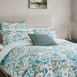 Bedeck of Belfast Azmi Cushion 50cm x 50cm, Blue - thumbnail 2