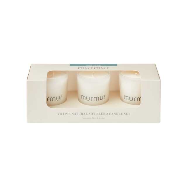 Murmur Restore Votive Scented Candle 3 Pack - image 1