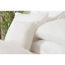Faux Suede Cushion - White - 40cm x 40cm - thumbnail 1