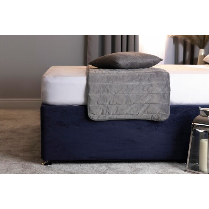Faux Suede Deep Base Wrap - Navy - King Size - image 1