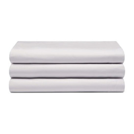 100% Cotton 200 Count Flat Sheet (Percale) - Ivory - Super King - thumbnail 1