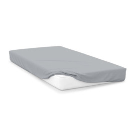 100% Cotton 200 Count Extra Deep 38cm Fitted Sheet (Percale) - Cloud - Super King - thumbnail 1