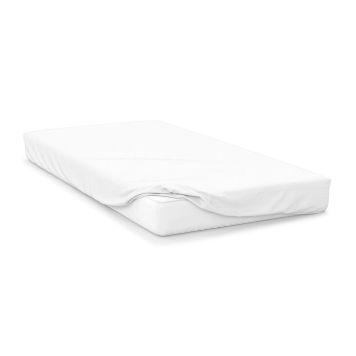 100% Cotton 200 Count Extra Deep 38cm Fitted Sheet (Percale) - White - Single - image 1
