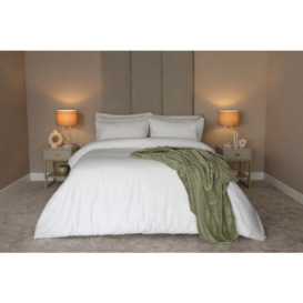 Egyptian Cotton 200 Count Duvet Cover - Oyster - King Size - thumbnail 2