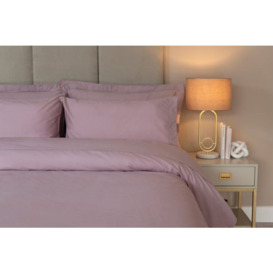 "Egyptian Cotton 200 Count 30cm Fitted Sheet - Mulberry - 6'6""" - thumbnail 1