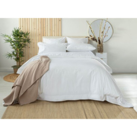Egyptian Cotton 400 Count Extra Deep 38cm Fitted Sheet - Ivory - Long Single - thumbnail 3