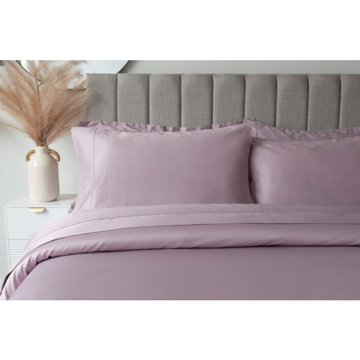 Egyptian Cotton 400 Count Oxford Duvet Cover - Mulberry - Super King - image 1