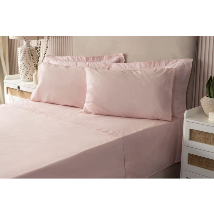 Easycare 200 Count Oxford Pillowcase (Percale) - Powder Pink - Oxford 51cm x 76cm - image 1