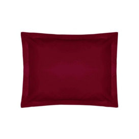 Easycare 200 Count Oxford Pillowcase (Percale) - Red - Oxford 51cm x 76cm