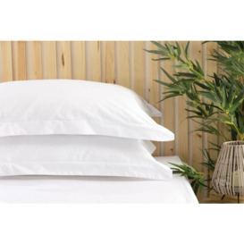 Easycare 200 Count Oxford Pillowcase (Percale) - White - Oxford 51cm x 76cm - thumbnail 2