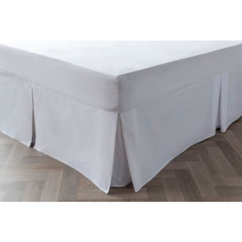 Easycare 200 Count Fitted Valance Sheet (Percale) - White - King Size