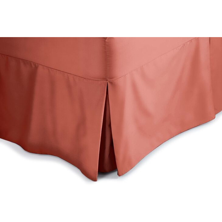 Easycare 200 Count Fitted Valance Sheet (Percale) - Terracotta - Single - image 1