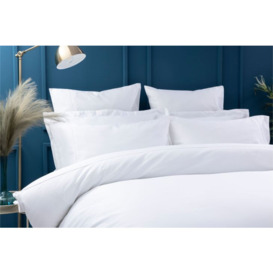 Cotton Sateen 600 Count Duvet Cover - White - Single - thumbnail 3