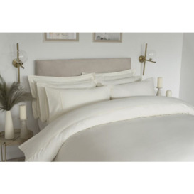 Cotton Sateen 800 Count Duvet Cover - Ivory - Double
