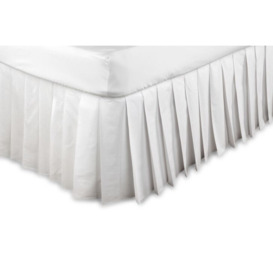Easy Fit Knife Pleated Valance - White - Double
