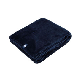 Heat Holders Fleece Blanket - Navy - 180cm x 200cm - thumbnail 1
