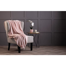 Heat Holders Fleece Blanket - Pink - 180cm x 200cm - thumbnail 3
