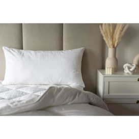 Hotel Suite Luxury Bolster Pillow - White - 48cm x 90cm - thumbnail 2