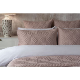 Lisbon Standard Pillow Sham - Soft Grey - 50cm x 75cm - thumbnail 2