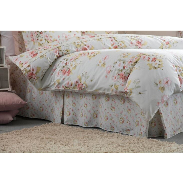 Cherry Blossom Fitted Valance Sheet - Multi - King Size - image 1