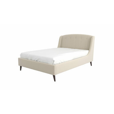 Avery Upholstered Bed Frame King Oatmeal Smooth